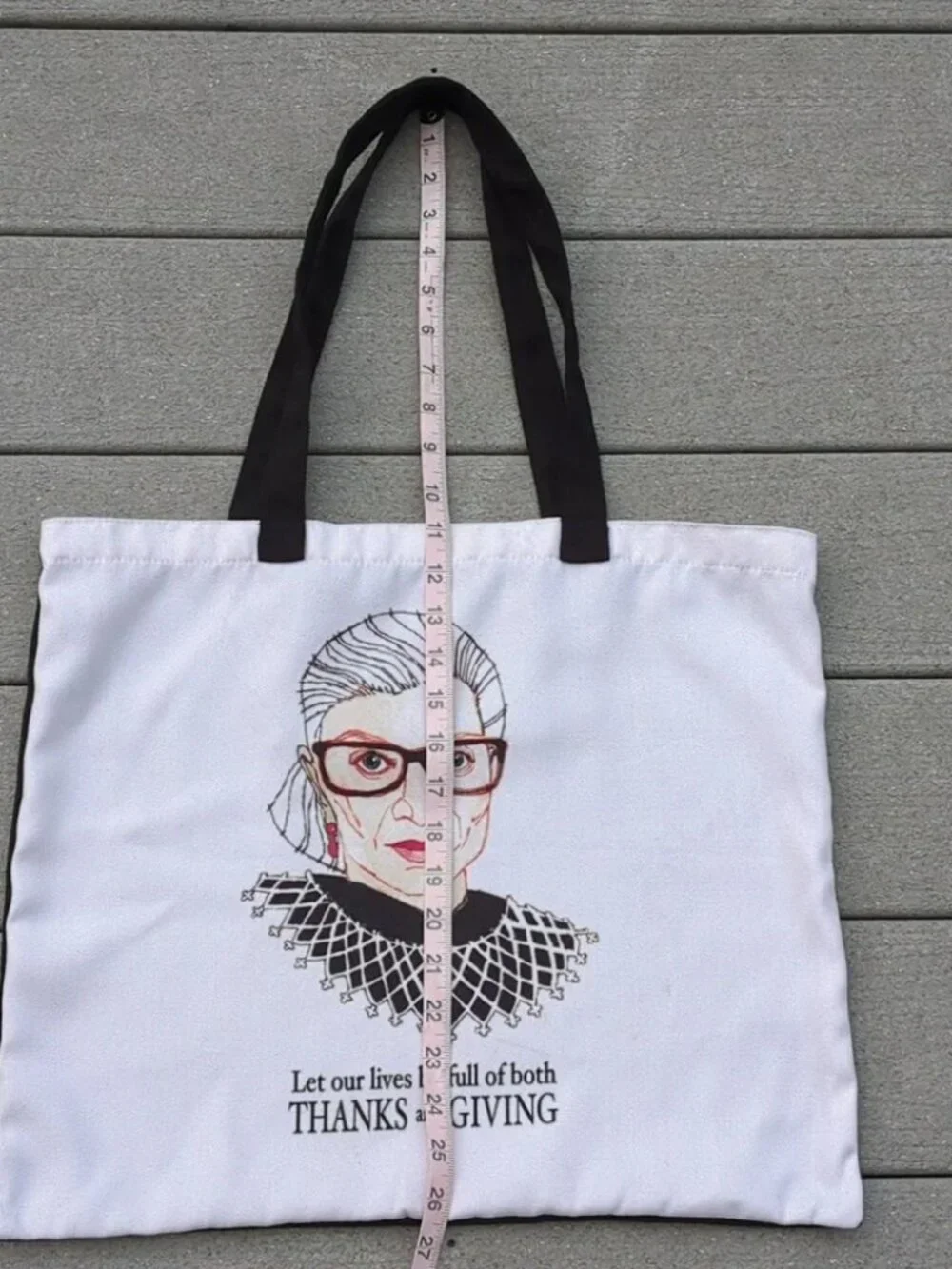 Ruth Bader Ginsberg Book Tote | RBG Canvas Tote Bag
